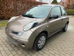 Nissan Micra/1.3Benzine/2008/128.000Km/Euro4/Automaat, Auto's, Nissan, Elektrische ramen, Beige, Grijs, Euro 4