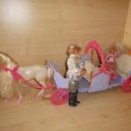Barbie prinsessenkoets met prins en prinses, Kinderen en Baby's, Ophalen of Verzenden, Barbie