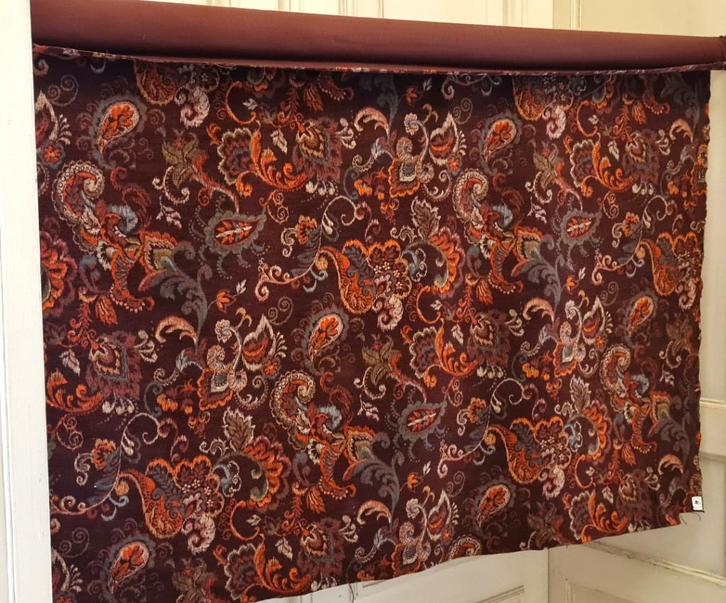 Kasjmier linnenfluweel MULBERRY - ETRO STYLE, Hobby en Vrije tijd, Stoffen en Lappen, Nieuw, Linnen, 120 cm of meer, 30 tot 200 cm