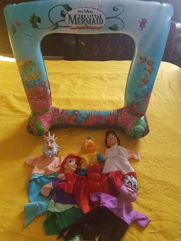 De kleine zeemeermin handpoppen poppenkast poppenkastpoppen  beschikbaar voor biedingen
