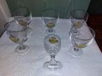 6 kristallen Grimbergen glazen, jaren 1970, Verzamelen, Ophalen of Verzenden, Nieuw, Glas of Glazen