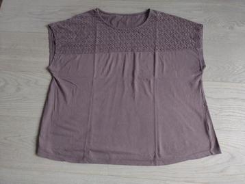 T-shirt marron taille 48