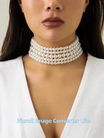 M16 Imitatie Parel Multi-Layer Ketting, wit................., Ophalen of Verzenden, Nieuw, Wit