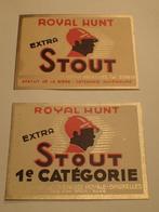 oude bieretiketten Royal hunt stout chasse royale, Verzamelen, Ophalen of Verzenden, Zo goed als nieuw, Overige typen, Overige merken