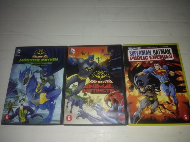 Batman dvd's, Cd's en Dvd's, Dvd's | Tekenfilms en Animatie, Zo goed als nieuw, Amerikaans, Tekenfilm, Vanaf 6 jaar, Ophalen of Verzenden