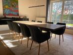 Acht grijze eetkamerstoelen, Huis en Inrichting, Ophalen, Hout, Zo goed als nieuw, Modern, scandinavisch