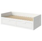 Lit banquette BRIMNES, Huis en Inrichting, Ophalen, 90 cm, Tweepersoons, Zo goed als nieuw