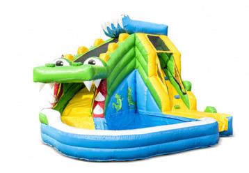 Te koop Springkussen Splashy Krokodil, Hobby en Vrije tijd, Ophalen, Nieuw