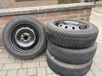 Winterbanden op stalen velg Fiat 500, Auto-onderdelen, Banden en Velgen, Ophalen, 14 inch, Gebruikt, 175 mm