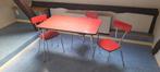 Vintage keukentafel + 3 stoelen, Huis en Inrichting, Gebruikt, Ophalen