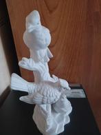 klein beeldje wit vogels op boomstam, Verzamelen, Beelden en Beeldjes, Ophalen, Zo goed als nieuw, Dier