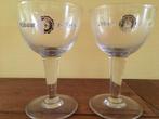 2 verres anciens de l'Abbaye de Leffe, Collections, Utilisé, Enlèvement ou Envoi, Leffe, Verre ou Verres