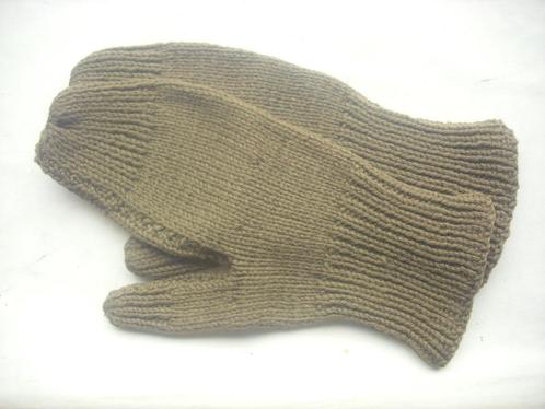 Paire de moufles de laine US WW2 wollen handschoenen, Verzamelen, Militaria | Tweede Wereldoorlog, Landmacht, Kleding of Schoenen
