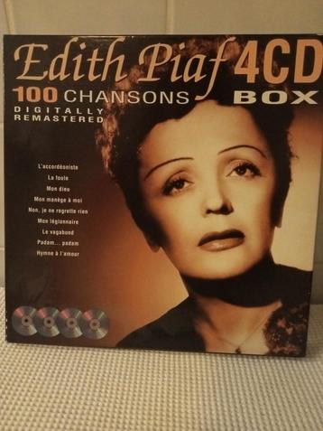 Edith Piaf, box, set van 4 cd's, 100 nummers beschikbaar voor biedingen