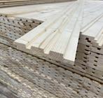 Deens rabat | rhombus | triple | rabatdelen | hout | plank, Épicéa, Planche, Enlèvement, Moins de 25 mm