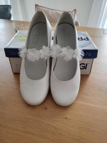 Witte ballerina's communie/suite maat 35