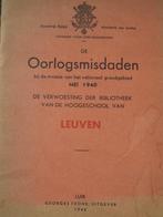 1946 Commissie voor Oorlogsmisdaden Leuven verwoesting Bibli, Ophalen of Verzenden