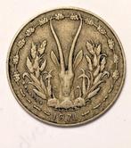 Munt West-Afrikaanse Staten 10 frank 1971, Ophalen of Verzenden, Overige landen, Losse munt