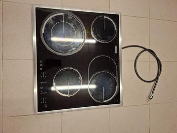 Plaque vitrocéramique Zanussi 60 cm, 4 zones de cuisson, Enlèvement, Utilisé, Encastré