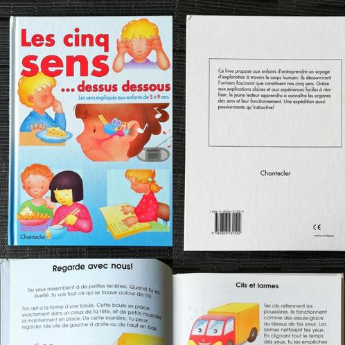 LIVRE - LES 5 SENS... DESSUS DESSOUS, Livres, Livres pour enfants | 4 ans et plus, Comme neuf, Non-fiction, 5 ou 6 ans, Garçon ou Fille