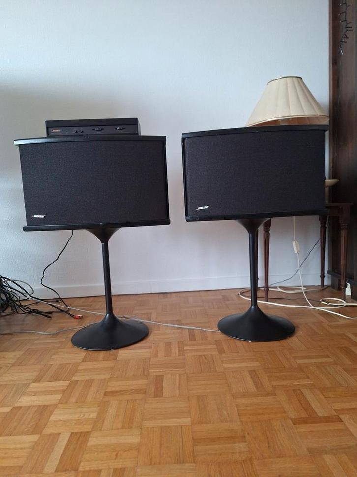 Bose 901 Series Vl +Equalizer+Tulipvoeten, Audio, Tv en Foto, Luidsprekerboxen, Gebruikt, Front, Rear of Stereo speakers, 120 watt of meer