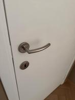 Moderne RVS deurklinken met rozet, Doe-het-zelf en Bouw, Ophalen, Zo goed als nieuw, Inox, Klink of Kruk