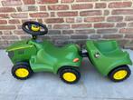 John Deer tractor met aanhangwagen kinderen, Ophalen, Gebruikt, Loopvoertuig