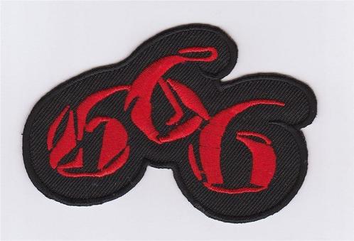 666 stoffen opstrijk patch embleem #1, Motos, Accessoires | Autocollants, Envoi