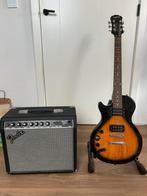 Epiphone gitaar (links) + versterker fender, Muziek en Instrumenten, Snaarinstrumenten | Gitaren | Elektrisch, Ophalen, Zo goed als nieuw