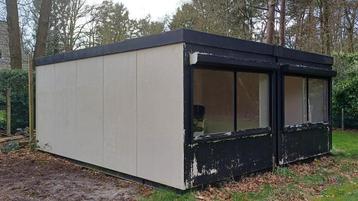 dubbele containerunit kantoor/stockage/tuinhuis