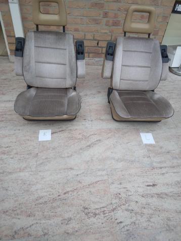 VW T3 CaravelleGL Pilotenstoelen BRUIN met hoofdsteunen beschikbaar voor biedingen