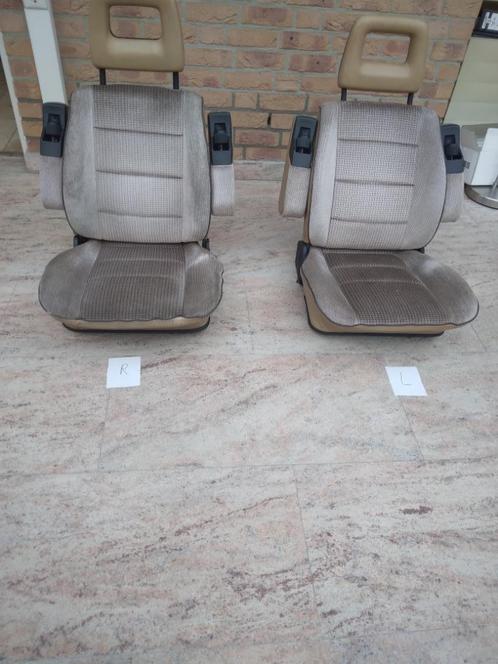 VW T3 CaravelleGL Pilotenstoelen BRUIN met hoofdsteunen, Auto-onderdelen, Interieur en Bekleding, Volkswagen, Ophalen