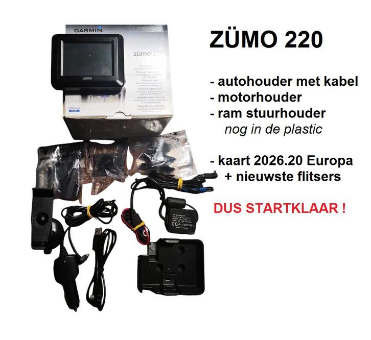 Zumo 220 met nieuwste kaart Europa 2026.02, Motoren, Accessoires | Navigatiesystemen, Ophalen of Verzenden