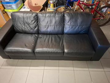 Nieuwstaat: zwarte zetel ikea 3-zit beschikbaar voor biedingen