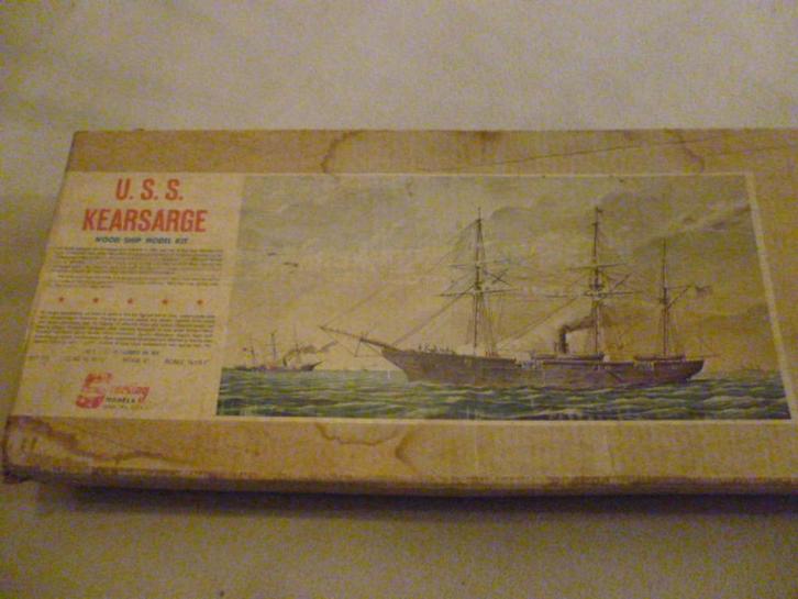 USS Kearsage Wood shipmodel kit Sterling Models n D-3   1/8, Hobby en Vrije tijd, Modelbouw | Boten en Schepen, Gebruikt, Overige merken