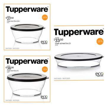 Nieuwe clear kommen van tupperware 