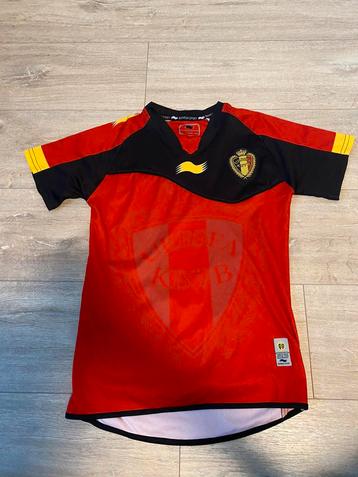 Maillot de football belge disponible aux enchères