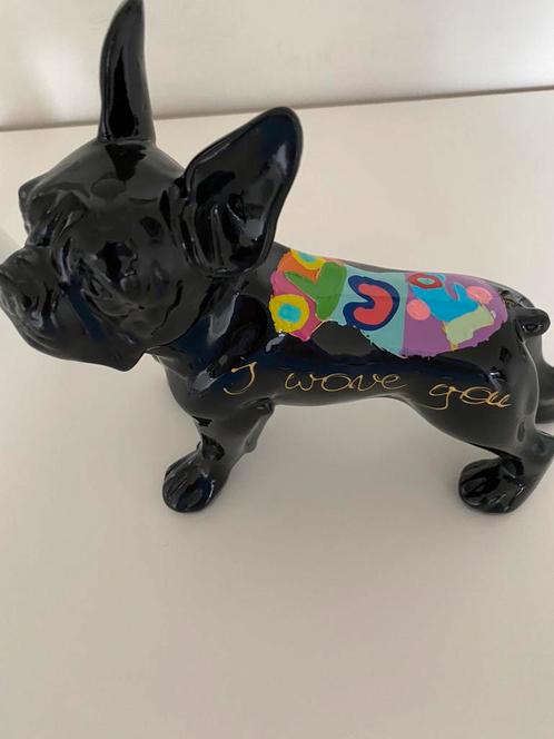 Hannes dhaese kleine zwarte bulldog !!!, Antiek en Kunst, Kunst | Designobjecten, Ophalen of Verzenden