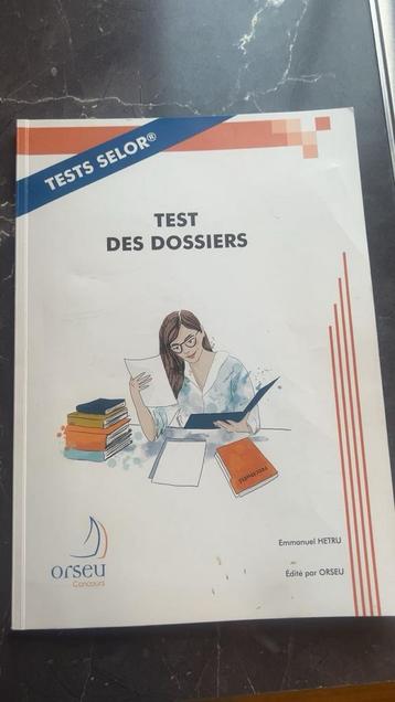 Test des dossiers ( test selor), Livres, Enlèvement ou Envoi, Comme neuf