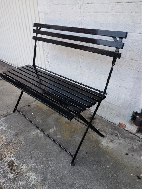 Mooi opklapbaar zitbankje....2 personen...0478028005, Tuin en Terras, Tuinbanken, Zo goed als nieuw, Hout, Ophalen of Verzenden