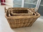 Mandenset rotan, Huis en Inrichting, Ophalen, Mand, Zo goed als nieuw, Riet