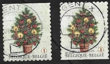 2 Postzegels België 2007 Kerstmis en nieuwjaar (II) beschikbaar voor biedingen