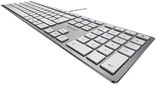 Cherry KC 6000 slim voor Apple / Mac toetsenbord (nieuw), Informatique & Logiciels, Claviers, Neuf, Azerty, Filaire, Enlèvement ou Envoi