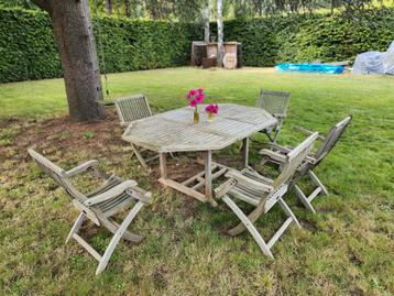 Teak high tea stansted tuinset compleet. beschikbaar voor biedingen