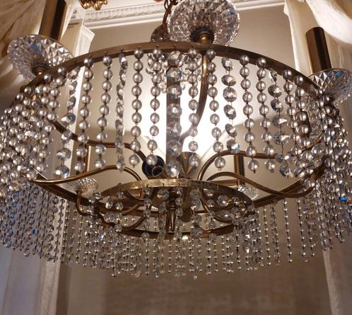 kristallen kroonluchter, Huis en Inrichting, Lampen | Kroonluchters, Ophalen