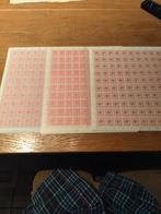 3 feuilles de 100 timbres héraldiques représentant un lion d, Enlèvement ou Envoi