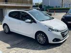 Peugeot 208 2018 1.2 APPLE CARPLAY AIRCO panoramadak, Stof, Euro 6, Wit, Bedrijf