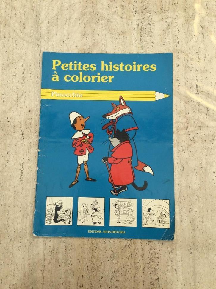 Petites histoires à colorier - Pinocchio, Roodkapje, Boeken, Hobby en Vrije tijd, Ophalen of Verzenden