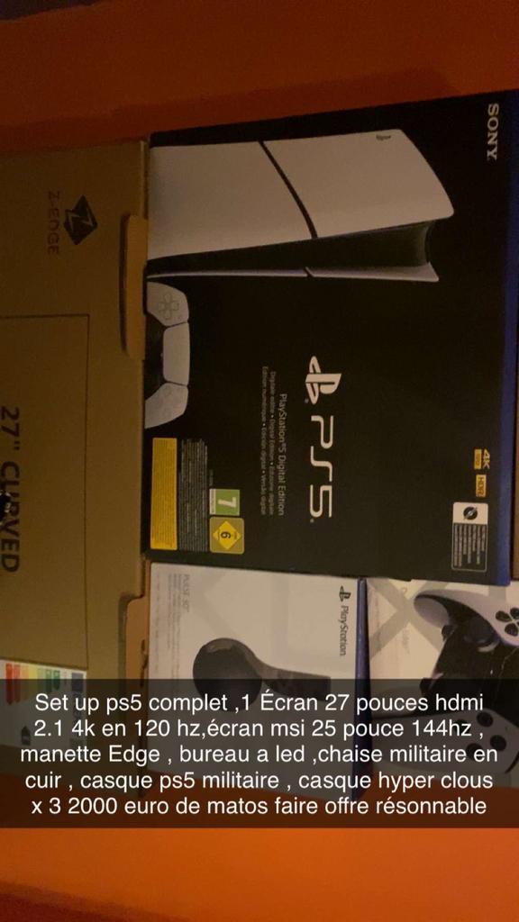 Set up ps5 complet, Games en Spelcomputers, Spelcomputers | Sony PlayStation 5, Zo goed als nieuw, Ophalen