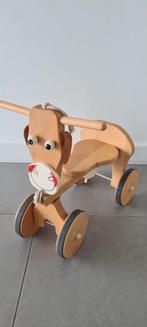 Houten loopfiets, Ophalen